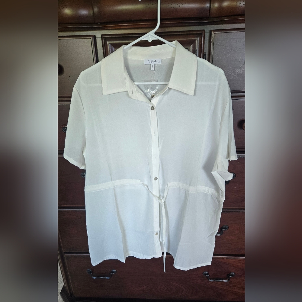 NWOT, Cream Womens Blouse, Sz. L